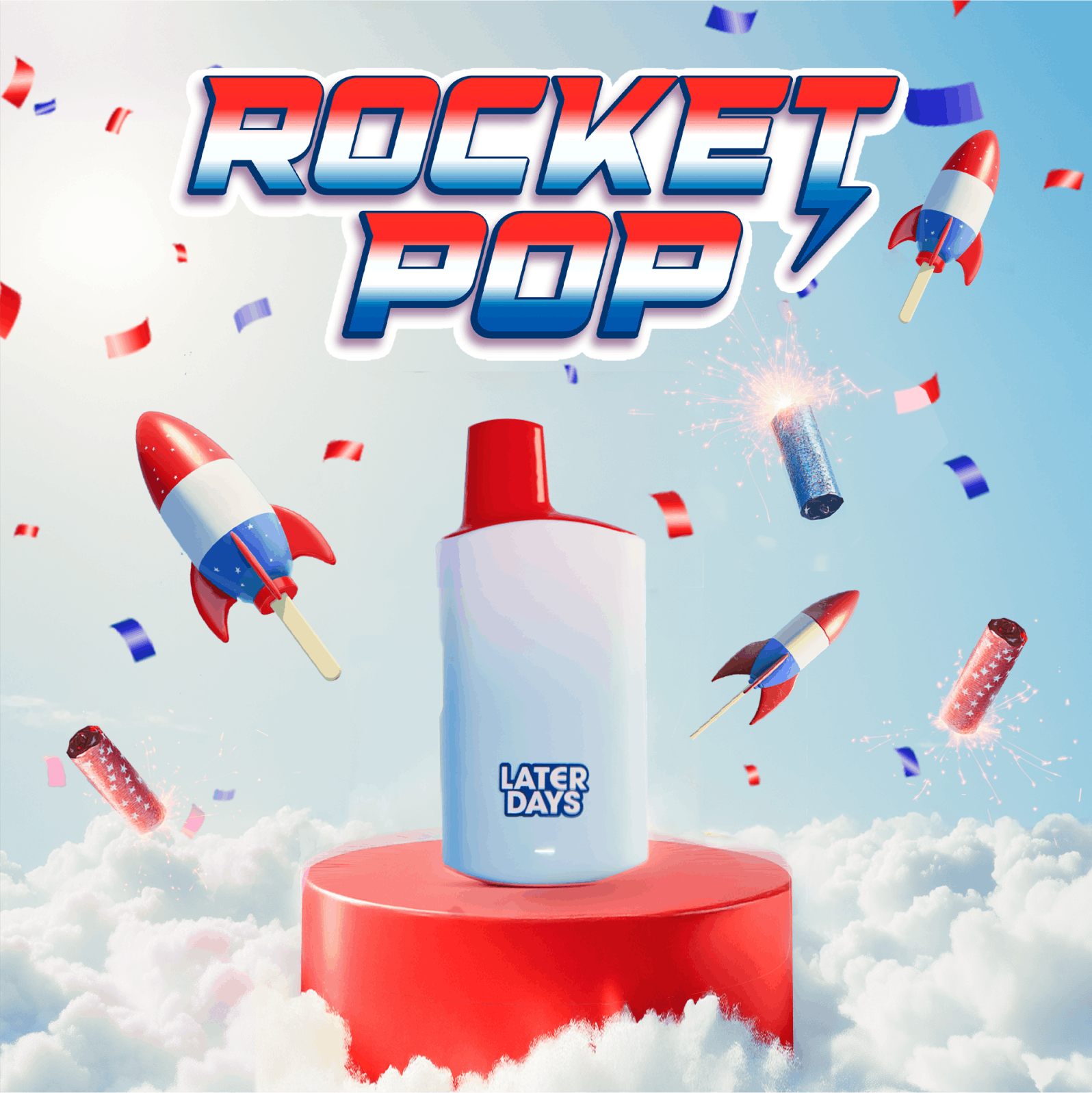 Photograph of product: ROCKET POP | 2G | DISPOSABLE