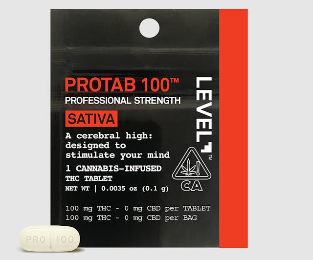 Photograph of product: Level Protab 1 Tablet 100mg - Oui'd