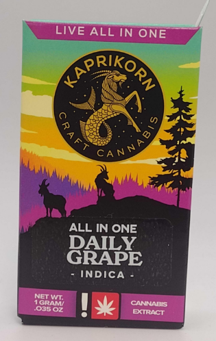 Photograph of product: Daily Grape Live Resin Disposable | 1g