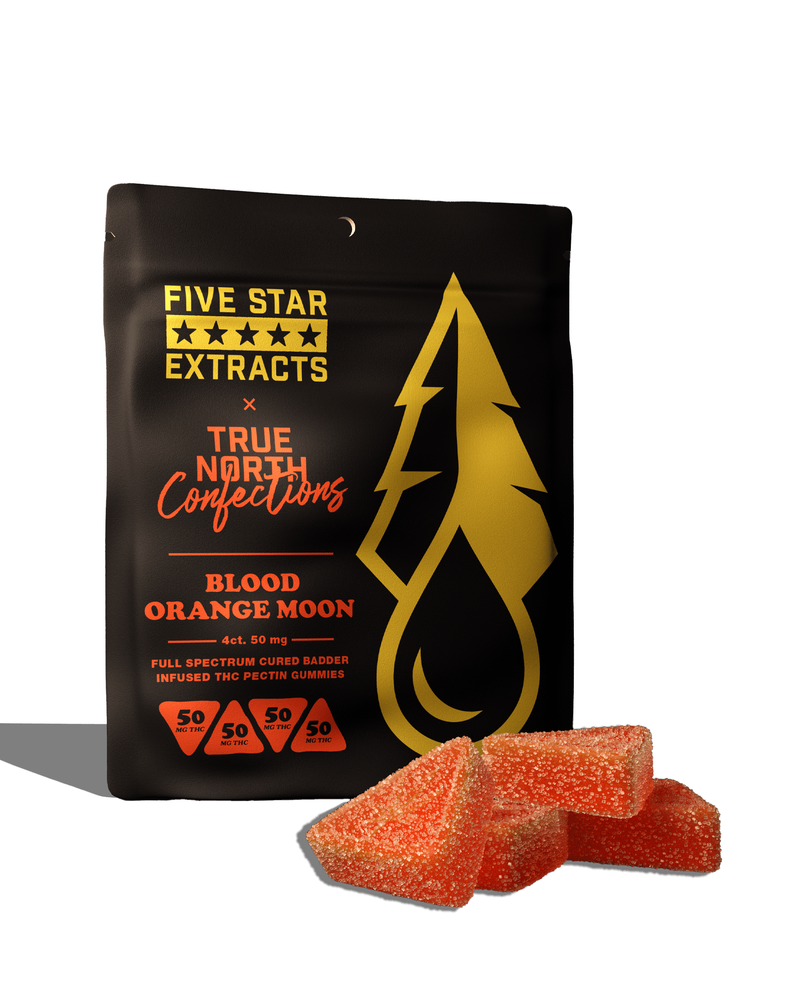 Photograph of product: Blood Orange Moon Full Spectrum 200MG Gummies