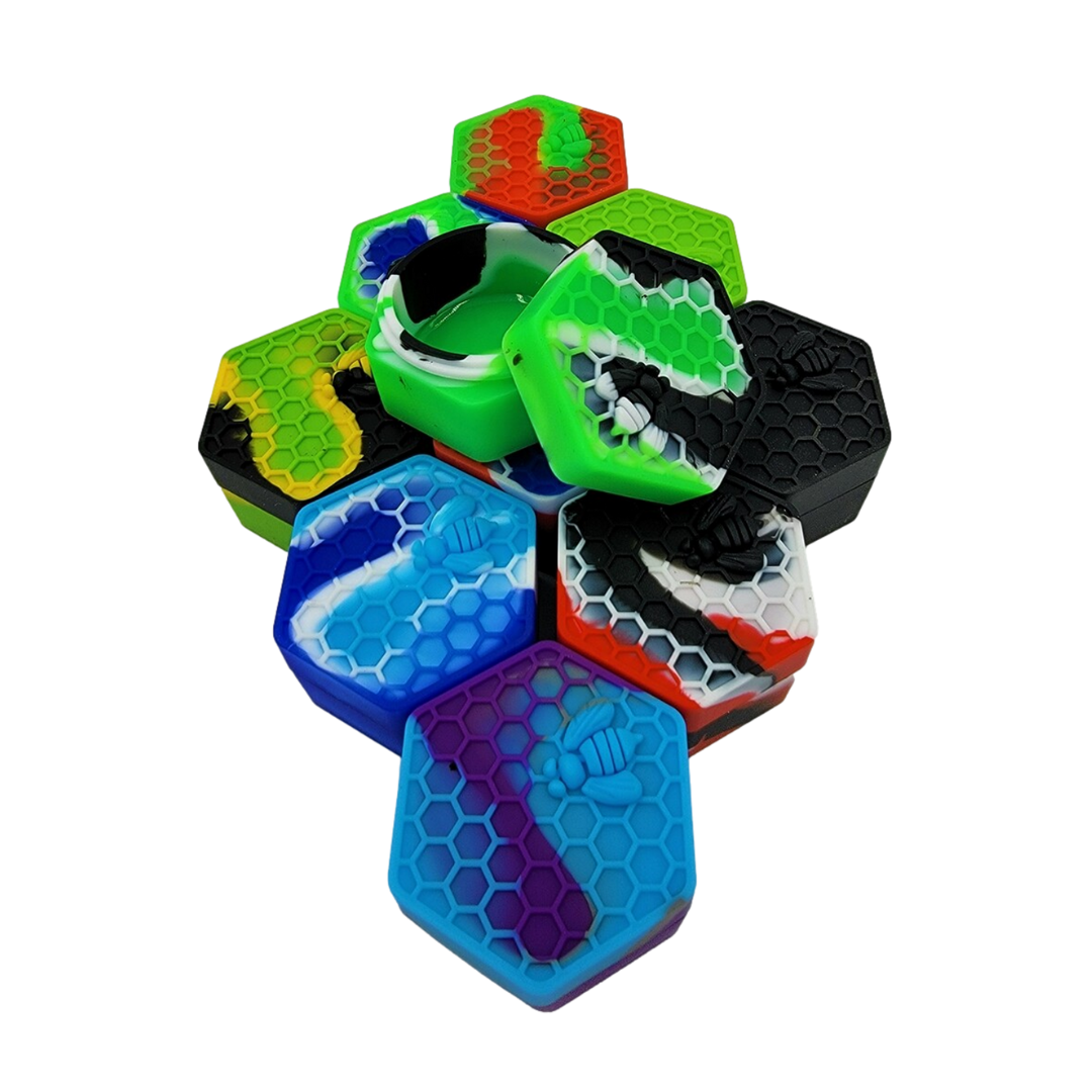 Photograph of product: Honeycomb Hive Wax Container | 26ml | Assorted Colors