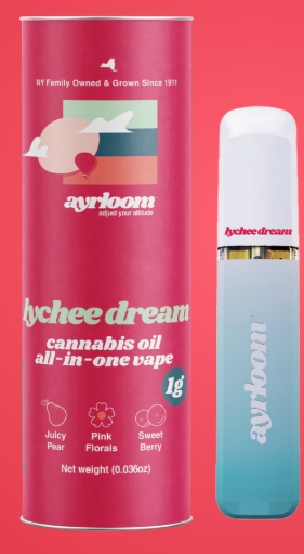 Photograph of product: Ayrloom AIO Vape | 1g | Lychee Dream