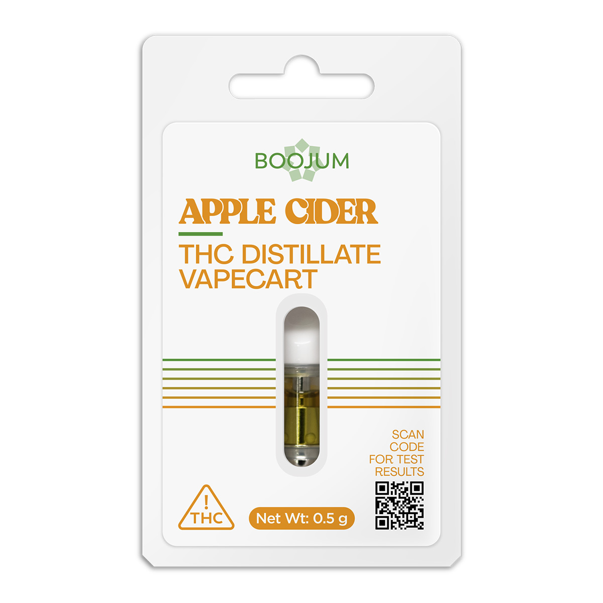 Photograph of product: Boojum Apple Cider Distillate Cartridge