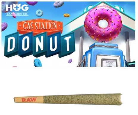 Photograph of product: HOG Gas Station Donut Pre-Roll 1.2g