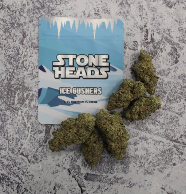 Photograph of product: Stone Heads Pre-Packaged 3.5g Ice Gushers