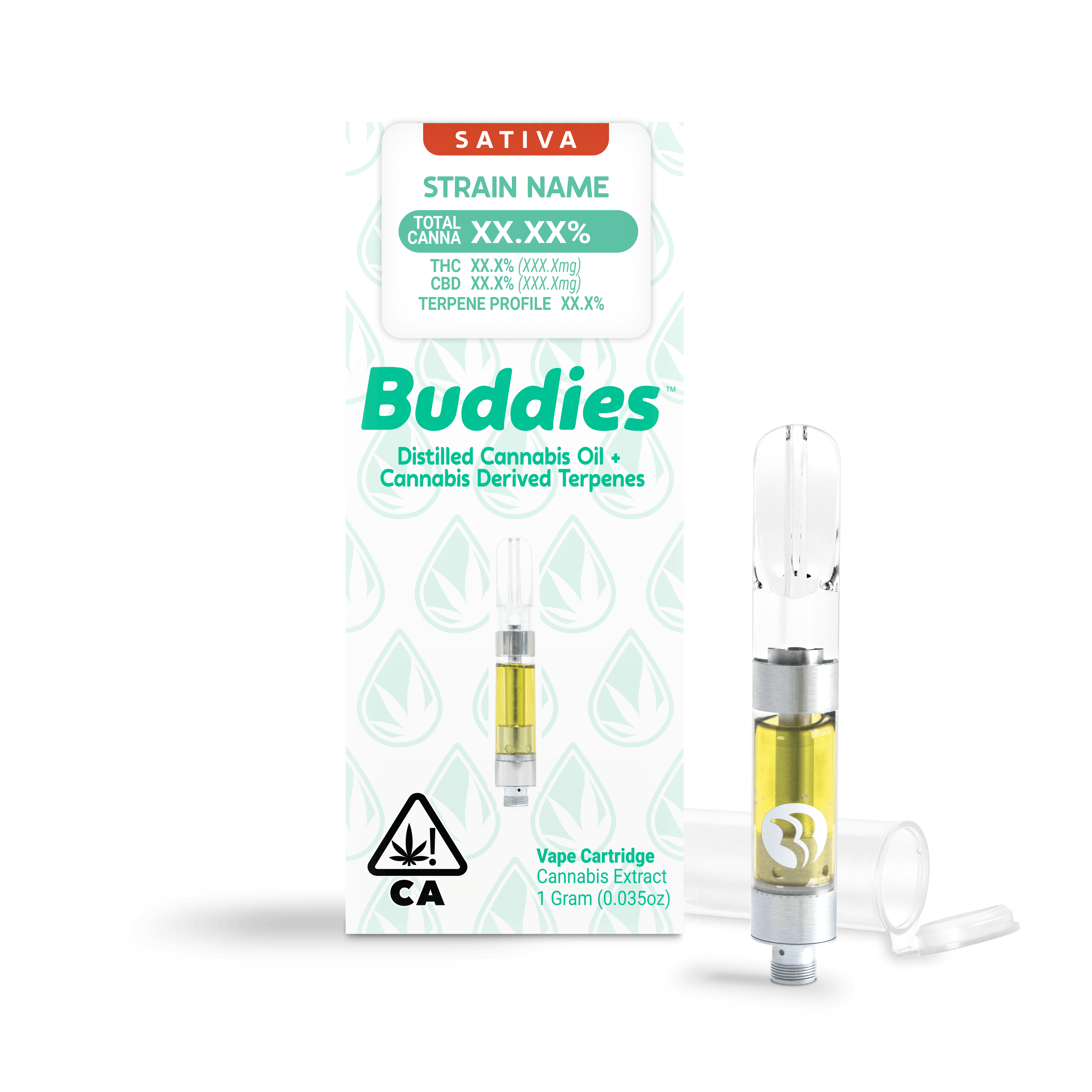 Photograph of product: Buddies | Evil Burger | Oui'd | Distillate W/CDT Cartridge | 1g