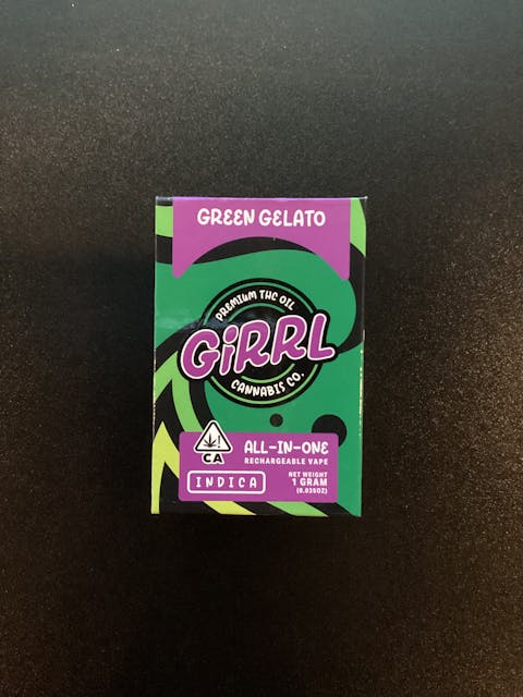 Photograph of product: Girrl- AIO- Green Gelato- 1g - 
