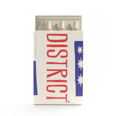 Photograph of product: District Oui'd | Strawberry Skrilla | Pre-rolls | 6pk