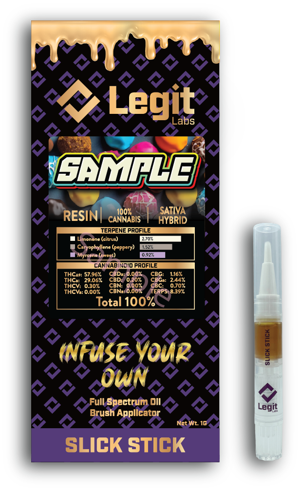 Photograph of product: Legit Labs | Slick Stick | Cured Resin | Double Baked Cake x Big Winner | 1g