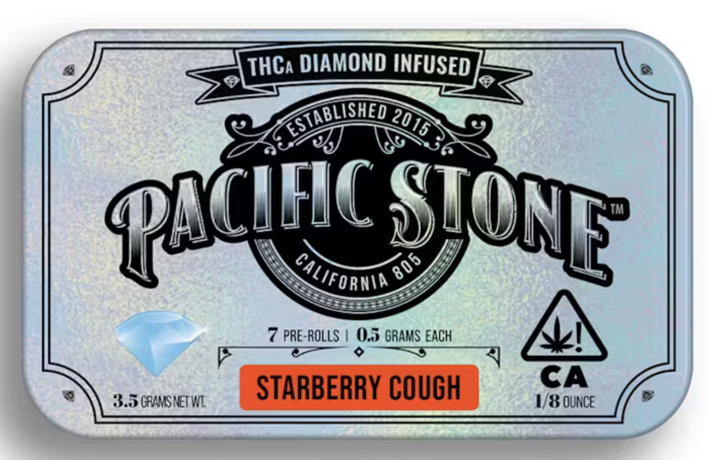 Photograph of product: Starberry Cough Diamond Infused 7 Pack