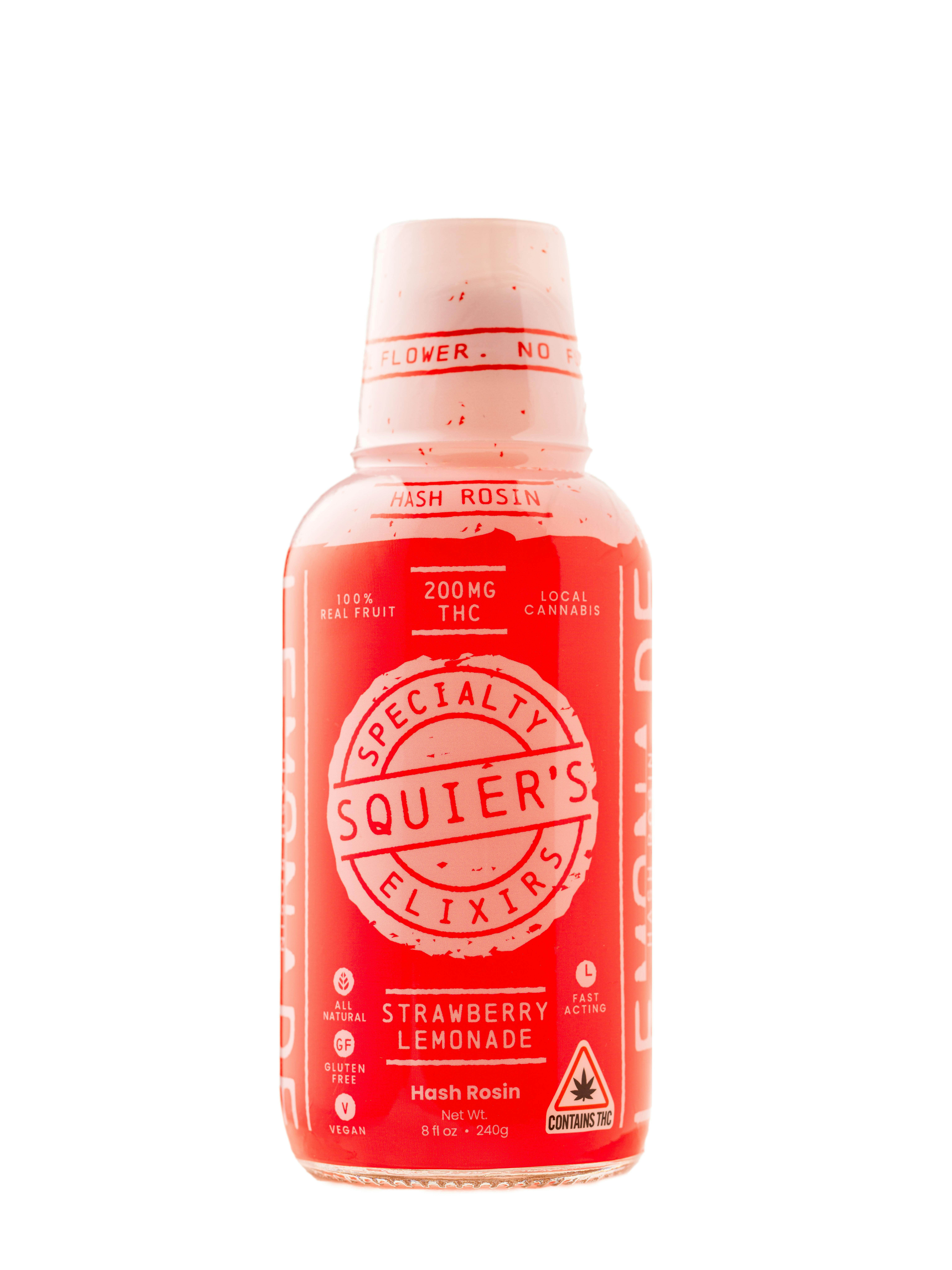 Photograph of product: Drink Additive Tincture | Squier's Elixirs | Strawberry Lemonade | 200mg
