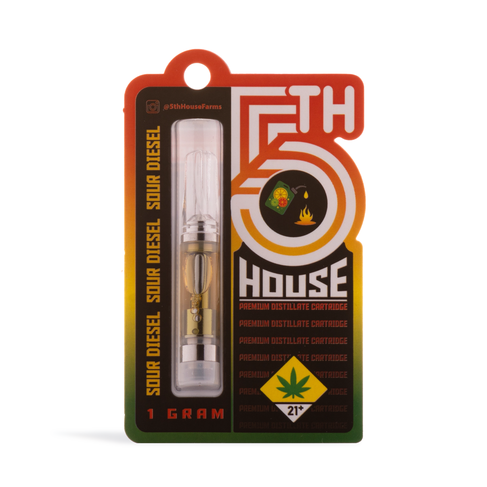 Photograph of product: Sour Diesel Premium Distillate Cartridge | 1g