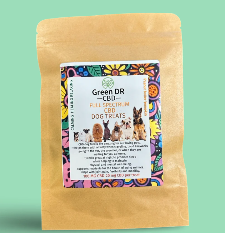 Photograph of product: Green Dr | CBD | Pet Treats | Peanut Butter Pumpkin | 100mg
