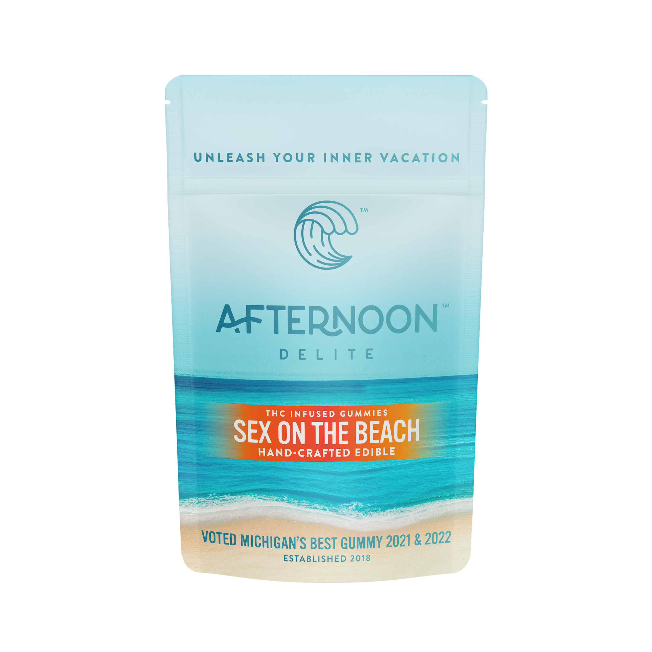 Photograph of product: Afternoon Delite - 200mg Gummies - Sex On The Beach