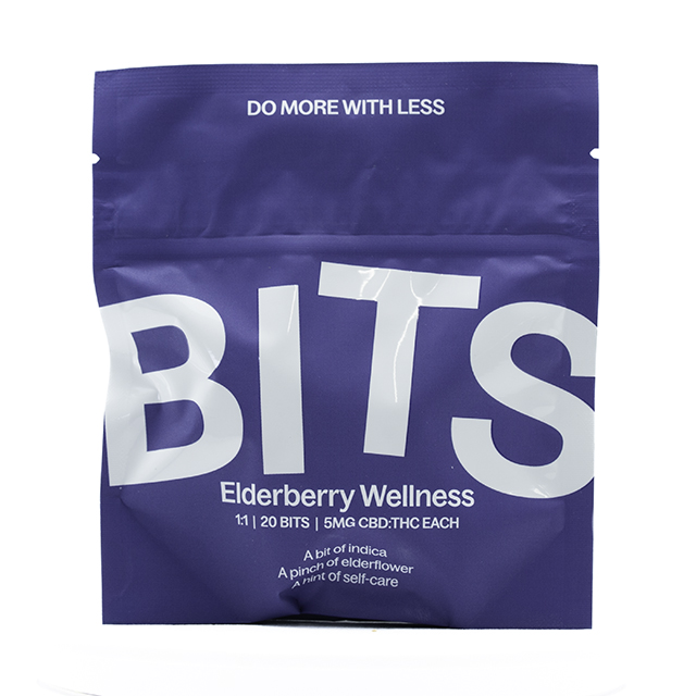 Photograph of product: 1:1 Thc/Cbd Elderberry Wellness Gummies 100mg {828}