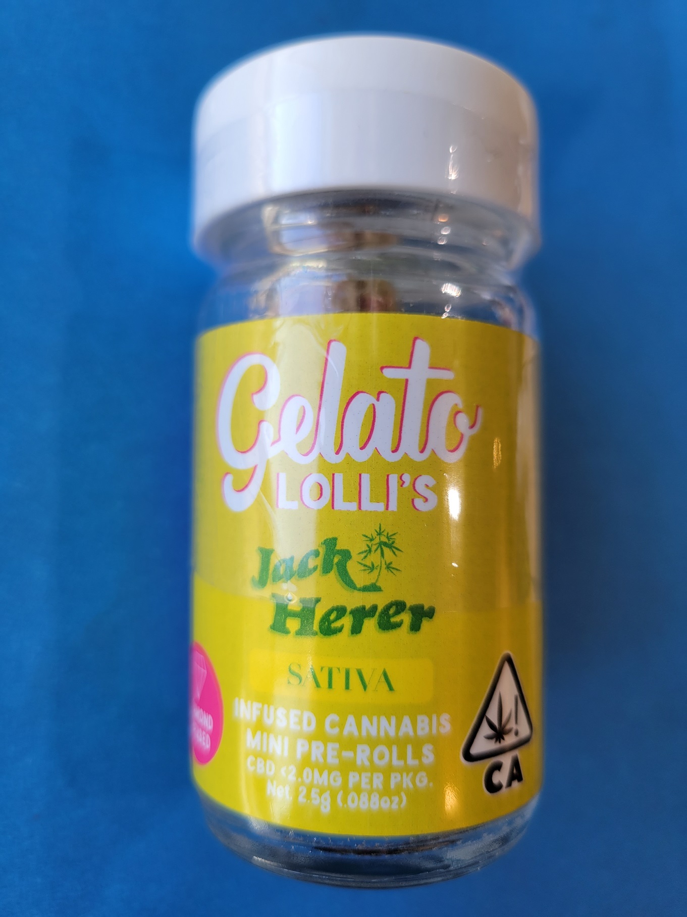 Photograph of product: Pink Lemonade Lolli's 5 pack 3g Infused Pre-Roll - Gelato