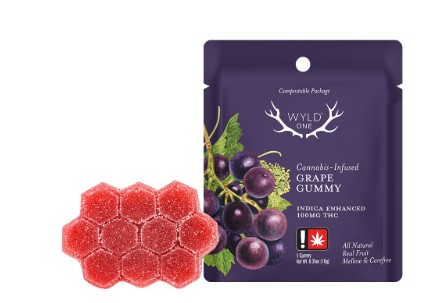 Photograph of product: 100mg Grape Gummy (I)
