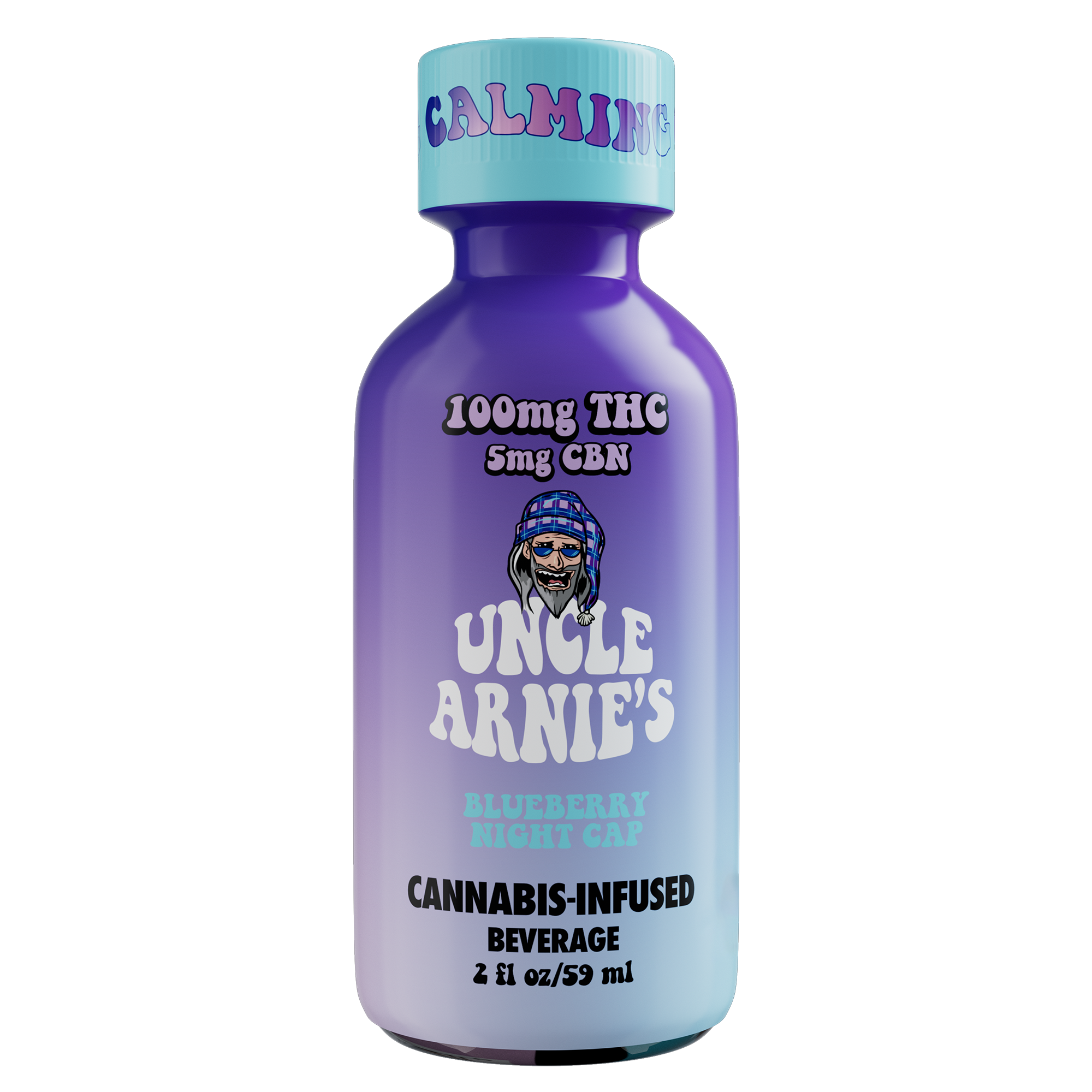 Photograph of product: Uncle Arnie's | Blueberry Night Cap Drink 2oz 100mg