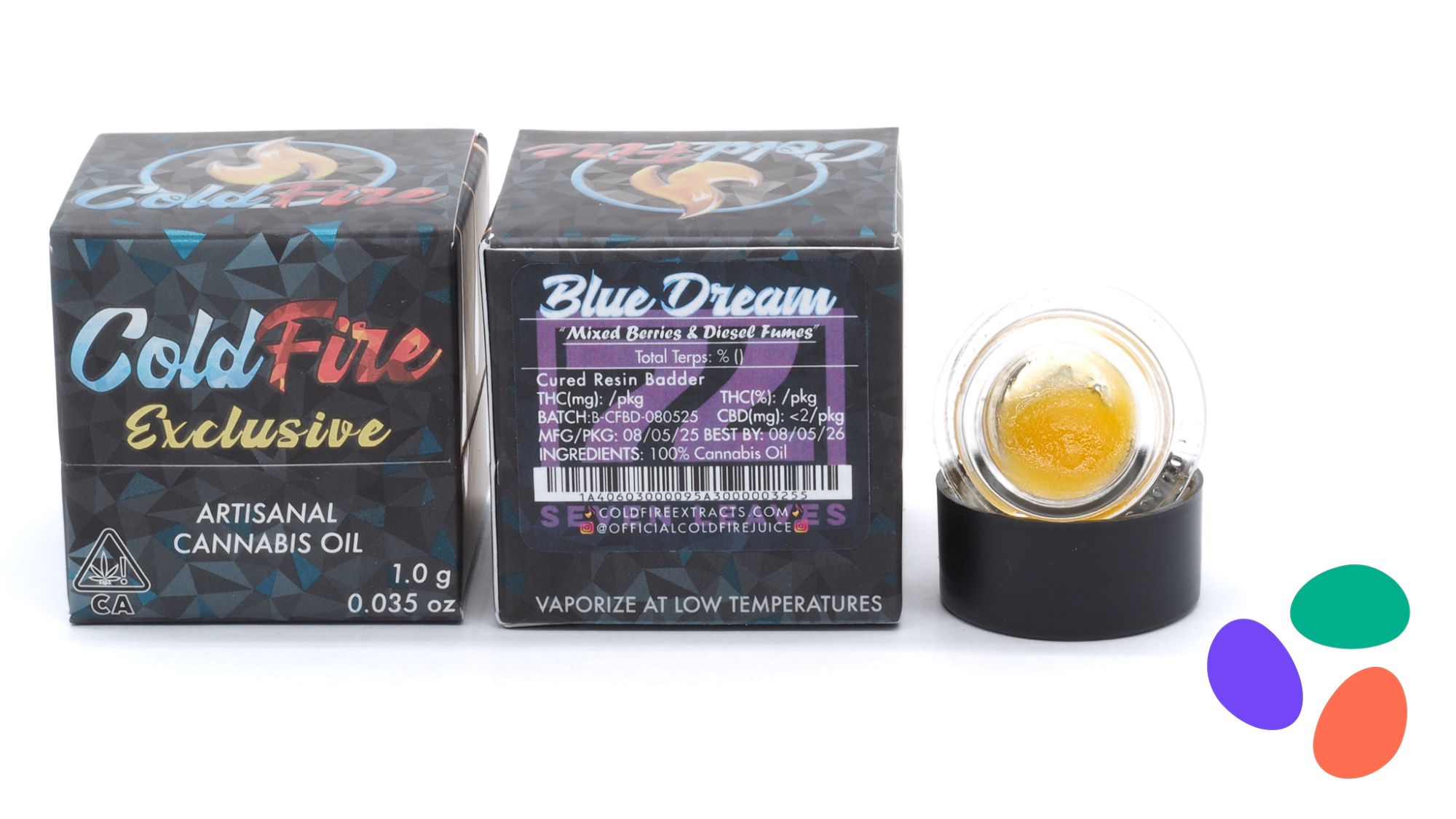 Photograph of product: Blue Dream - Badder - 1g (S) - Cold Fire x Seven Leaves