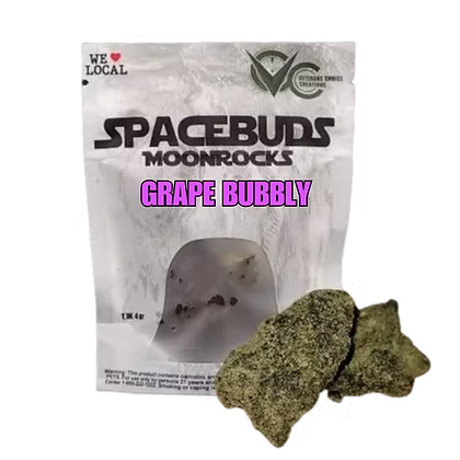 Photograph of product: Grape Bubbly Moonrock | Moonrock Flower - 4g
