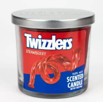 Photograph of product: Strawberry Twizzler 3 Wick Candles - 14oz