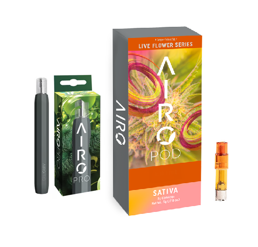 Photograph of product: Airo Brands | Sour Joker | Live Flower Series AiroPod Cartridge 1g W/ AiroPod Battery (While Supplies Last)