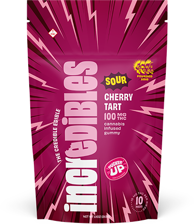 Photograph of product: Sour Cherry Tart - Gummies - 100mg