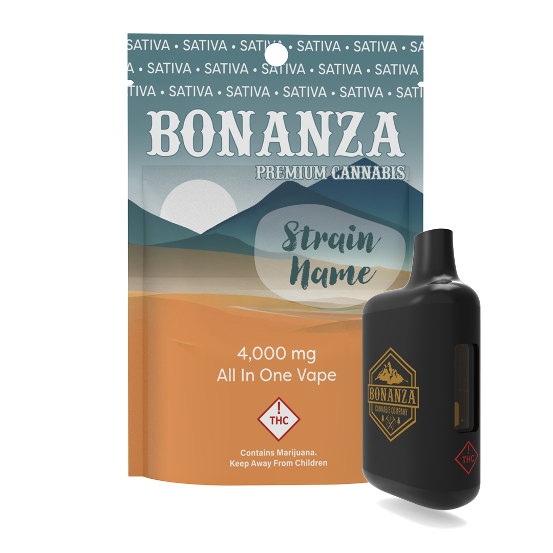 Photograph of product: Bonanza - Disposable - Trainwreck (S) 4000mg