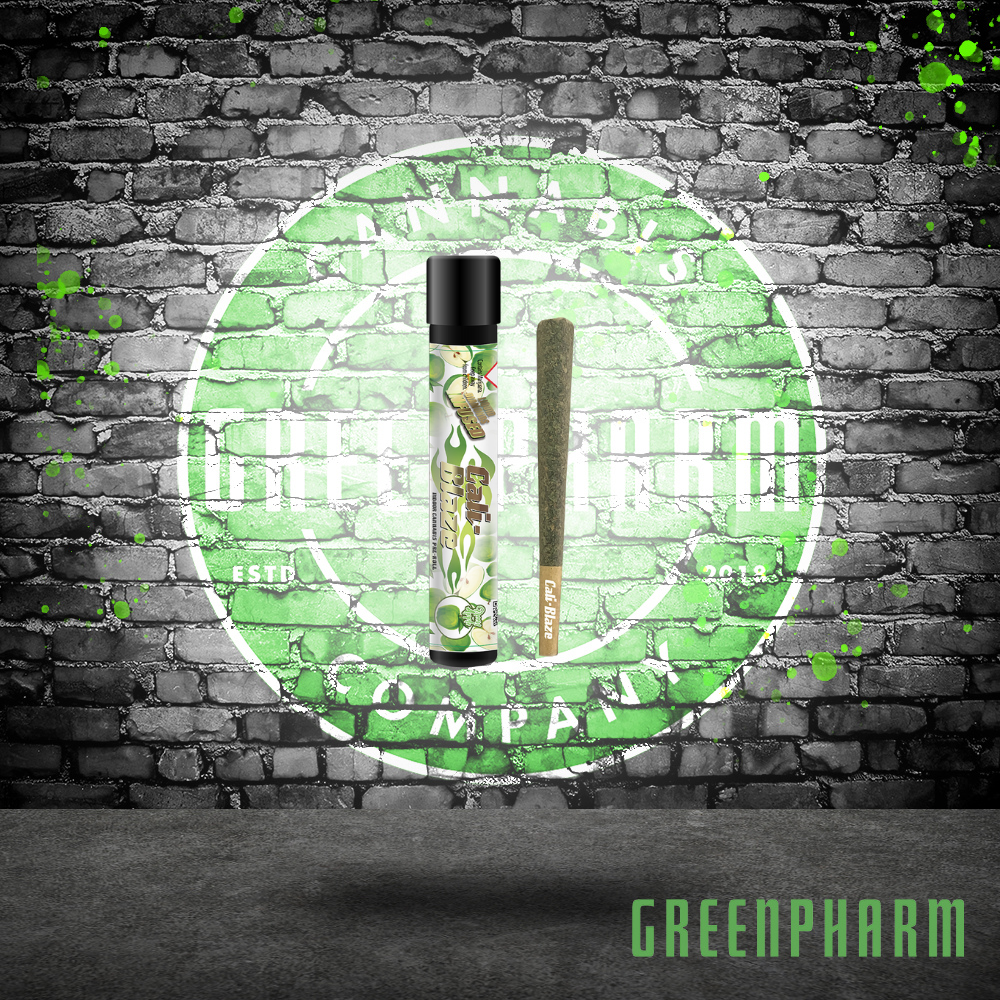 Photograph of product: Cali-Blaze Infused Pre-Roll | Green Apple