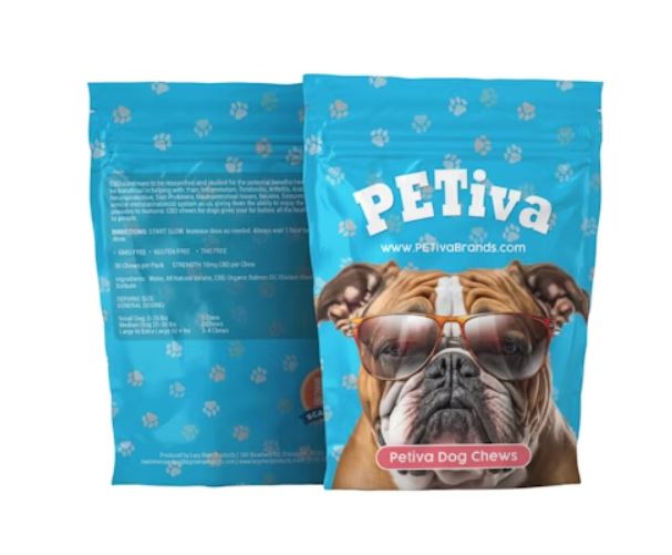 Photograph of product: PETiva | 300mg CBD Dog Treats - 30ct