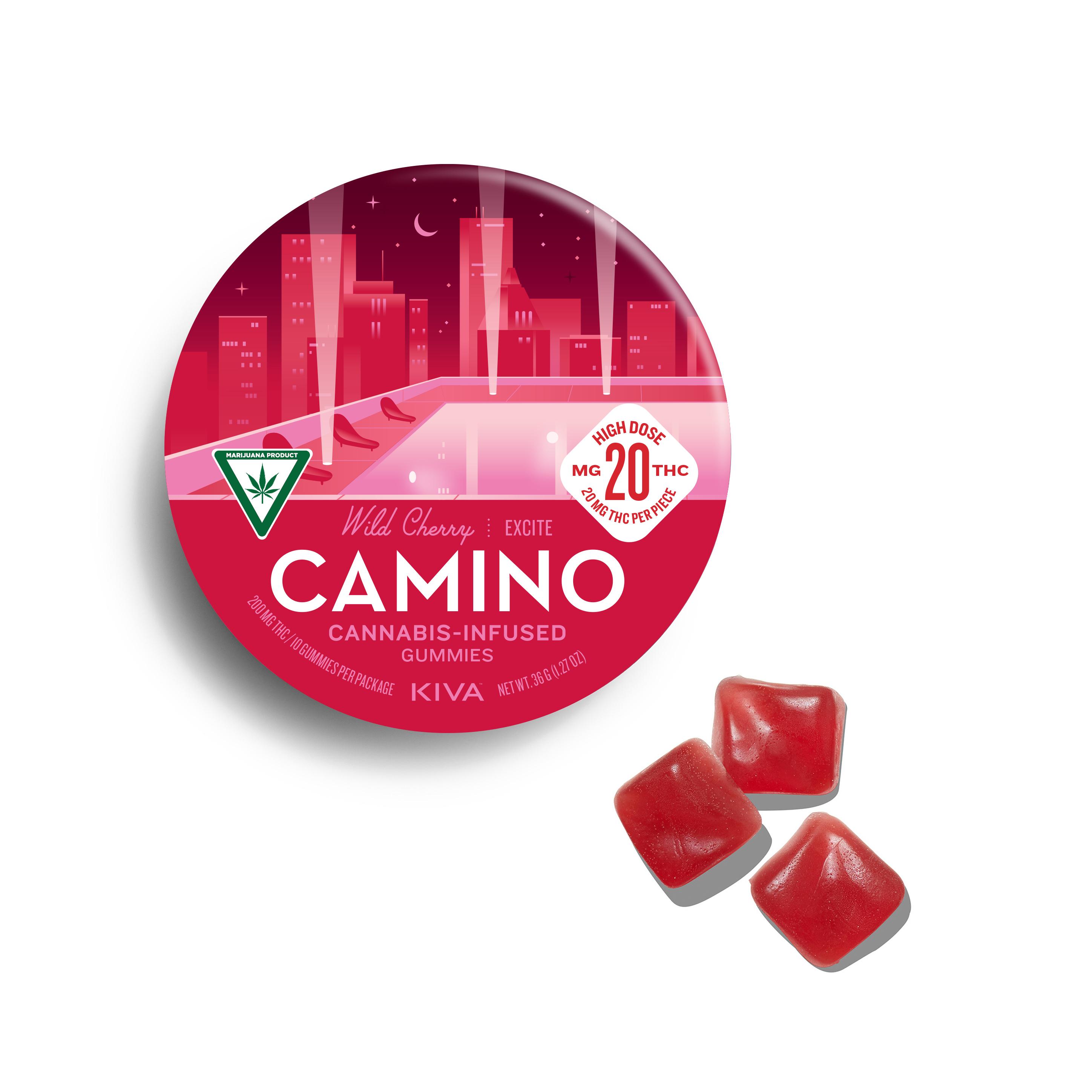 Photograph of product: Camino | 200mg Gummies | Wild Cherry