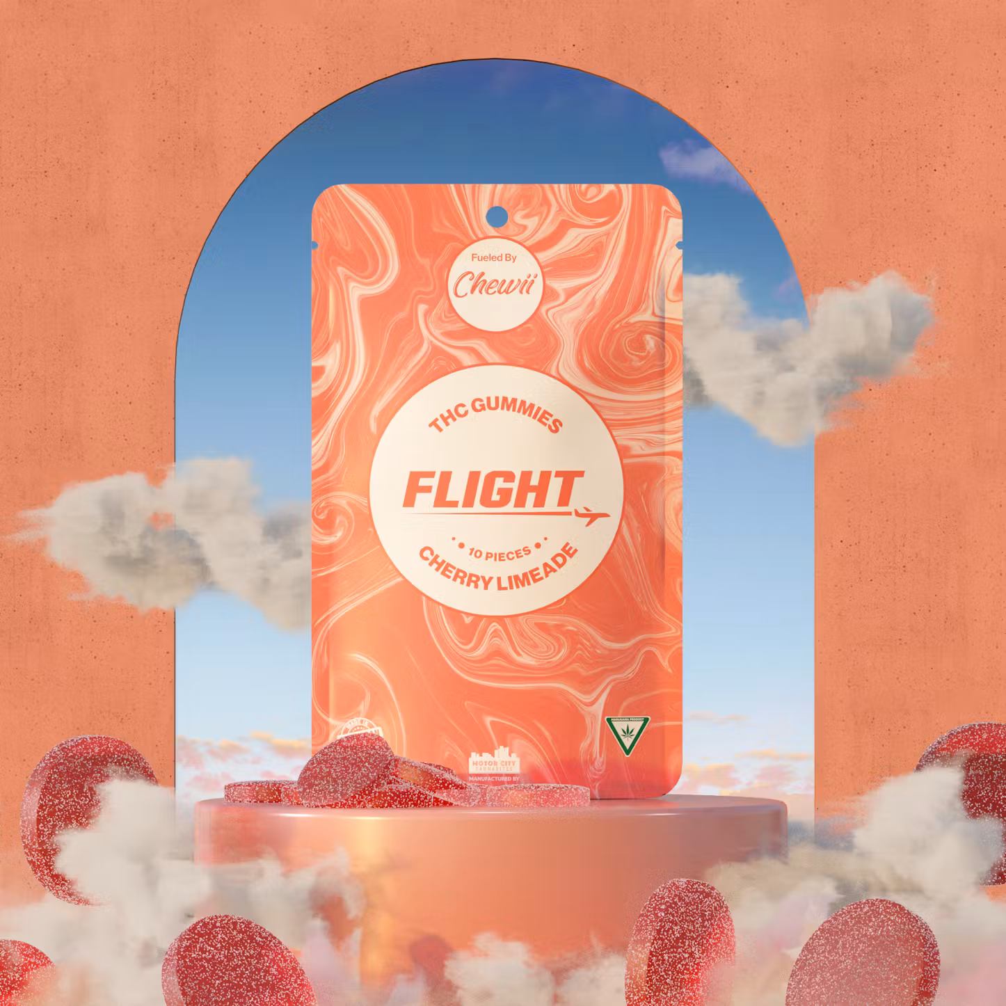 Photograph of product: Flight | Cherry Limeade | 200mg | Gummies
