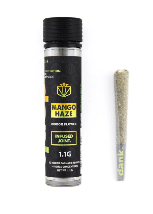 Photograph of Product: Dank | Infused Preroll | Mango Haze 1.1g