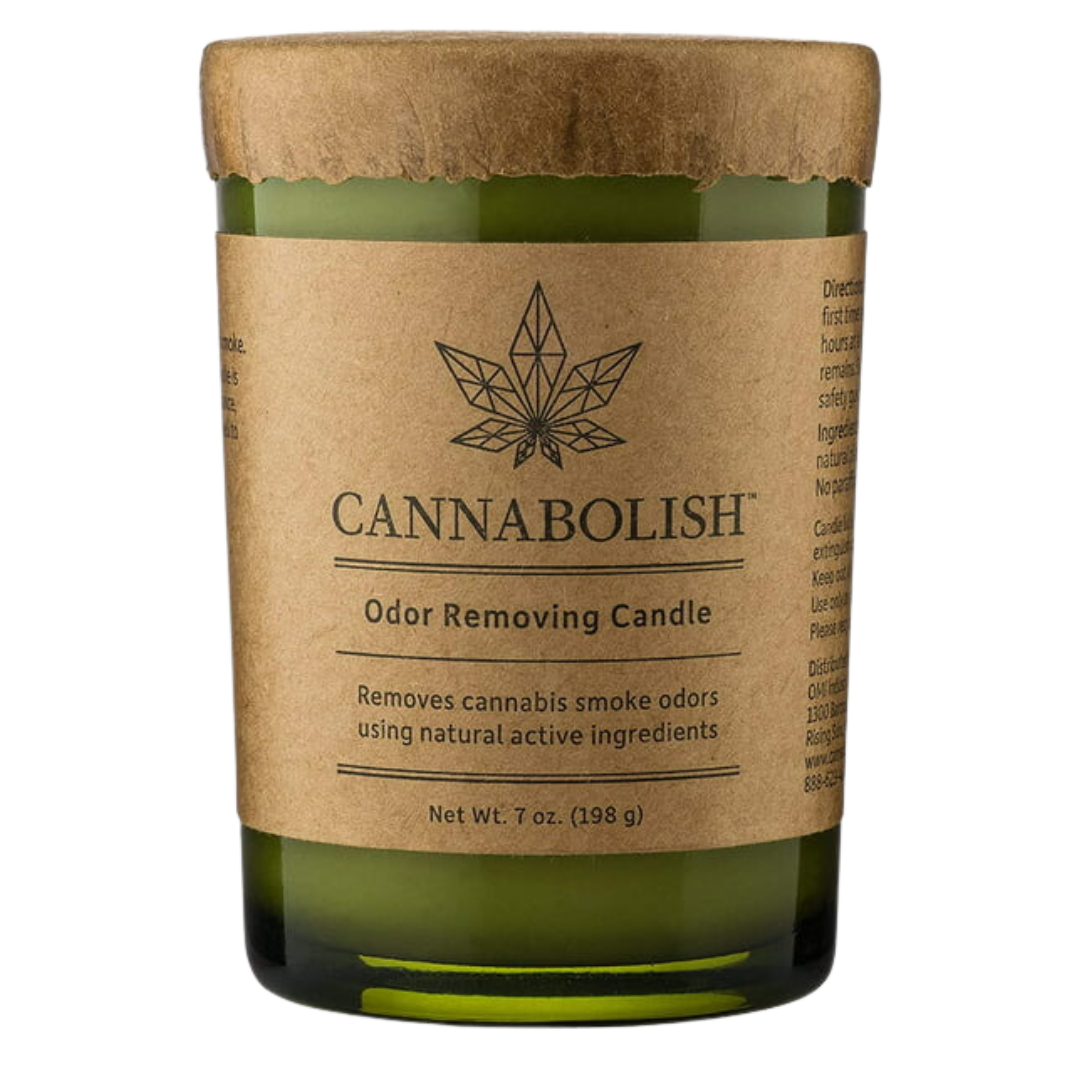 Photograph of product: CANNABOLISH Candle (7oz) Natural