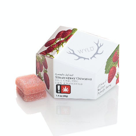 Photograph of product: 20:1 STRAWBERRY GUMMIES 10 PACK 10MG