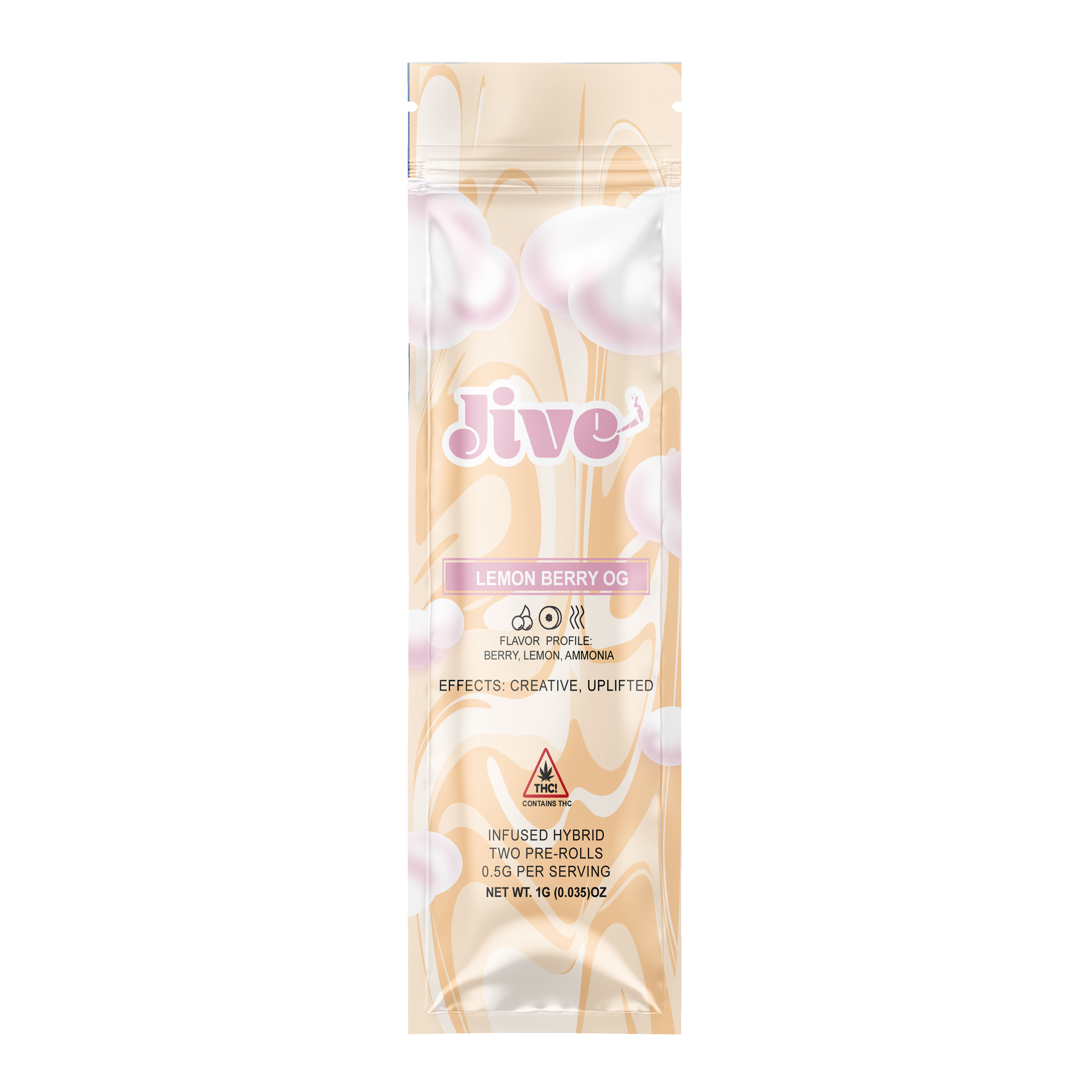 Photograph of product: Lemon Berry OG- JIVE- 2Pck Pre Rolls