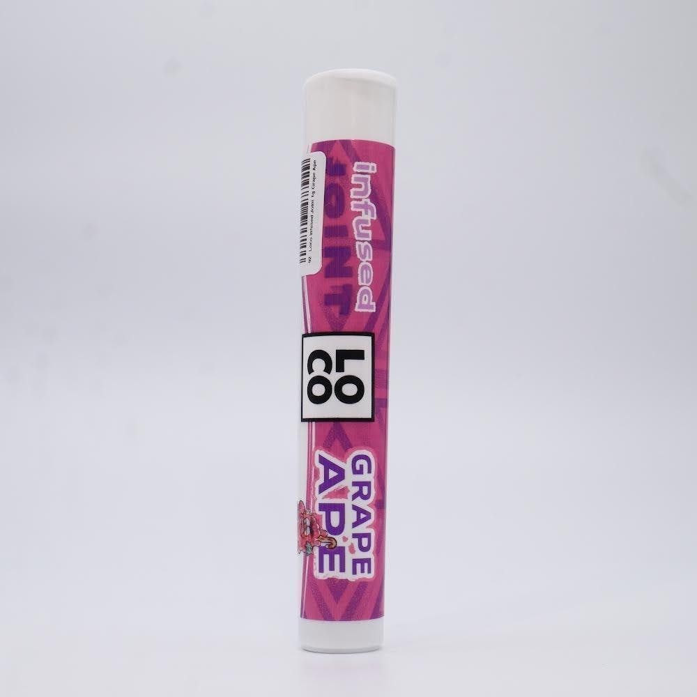 Photograph of product: Loco Infused Joint 1g Grape Ape