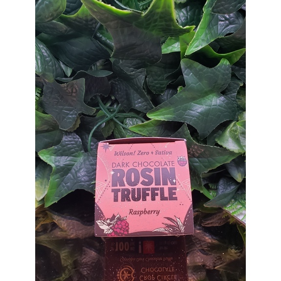 Photograph of product: Raspberry Uplifting (Rambutan) - 100mg Single Chocolate Truffle - Crop Circle