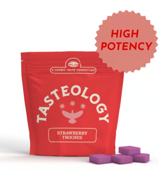Photograph of product: Strawberry Troches 100mg/10pk