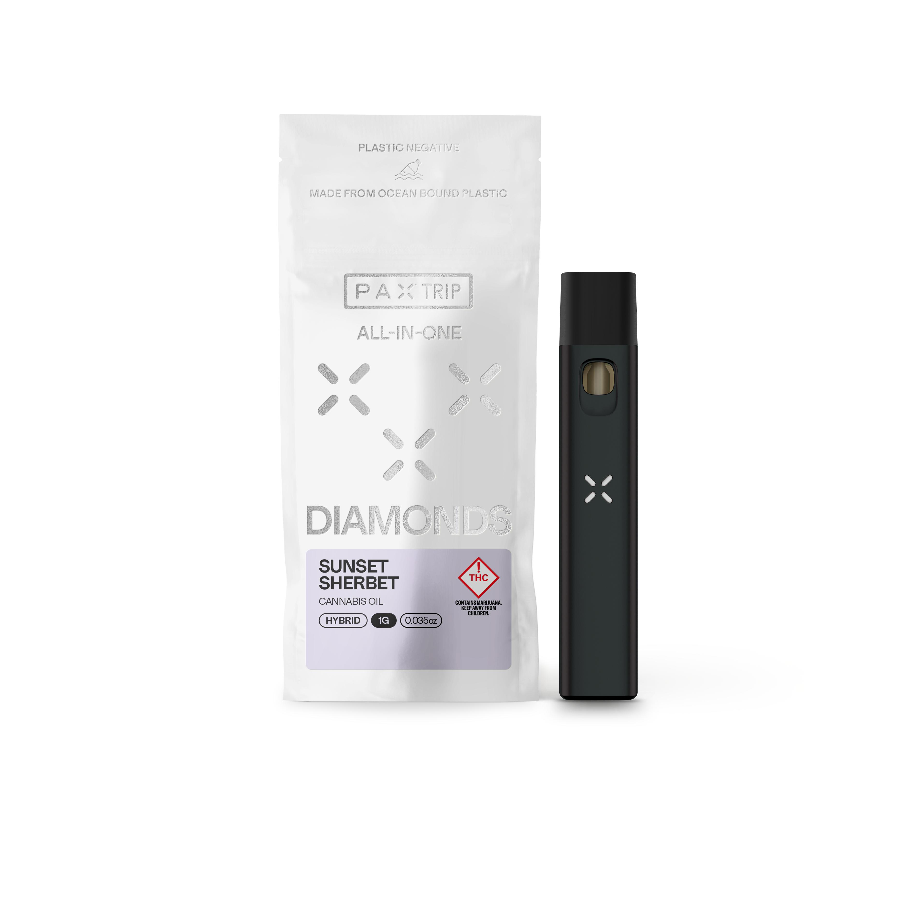 Photograph of product: Pax | Trip Diamonds AIO (H) Orange Cookies 1g