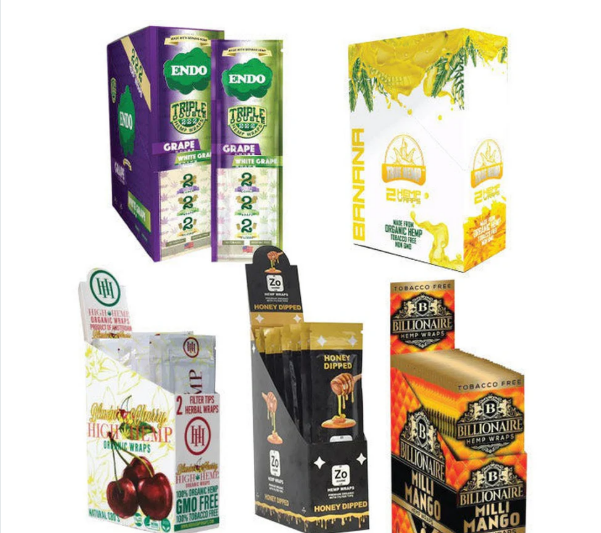 Photograph of product: Organic Hemp Wrap | Various Flavors | 2pk