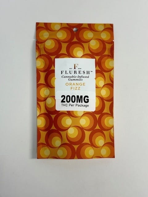 Photograph of product: Fluresh | Orange Fizz | 200 mg