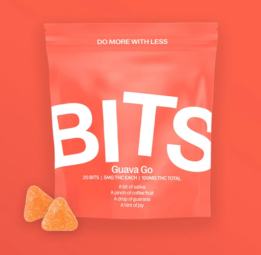 Photograph of product: Bits - Guava Go 100mg 20pk Gummies