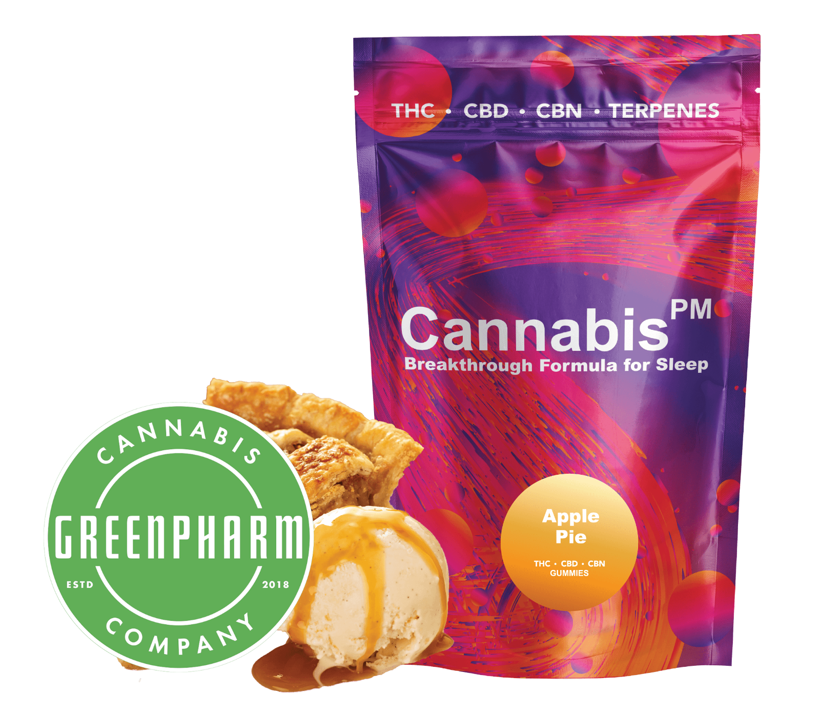 Photograph of product: Edible | Oui'dPM | Snuggle Berry 1:1:1 Sleep Gummies | 50mg