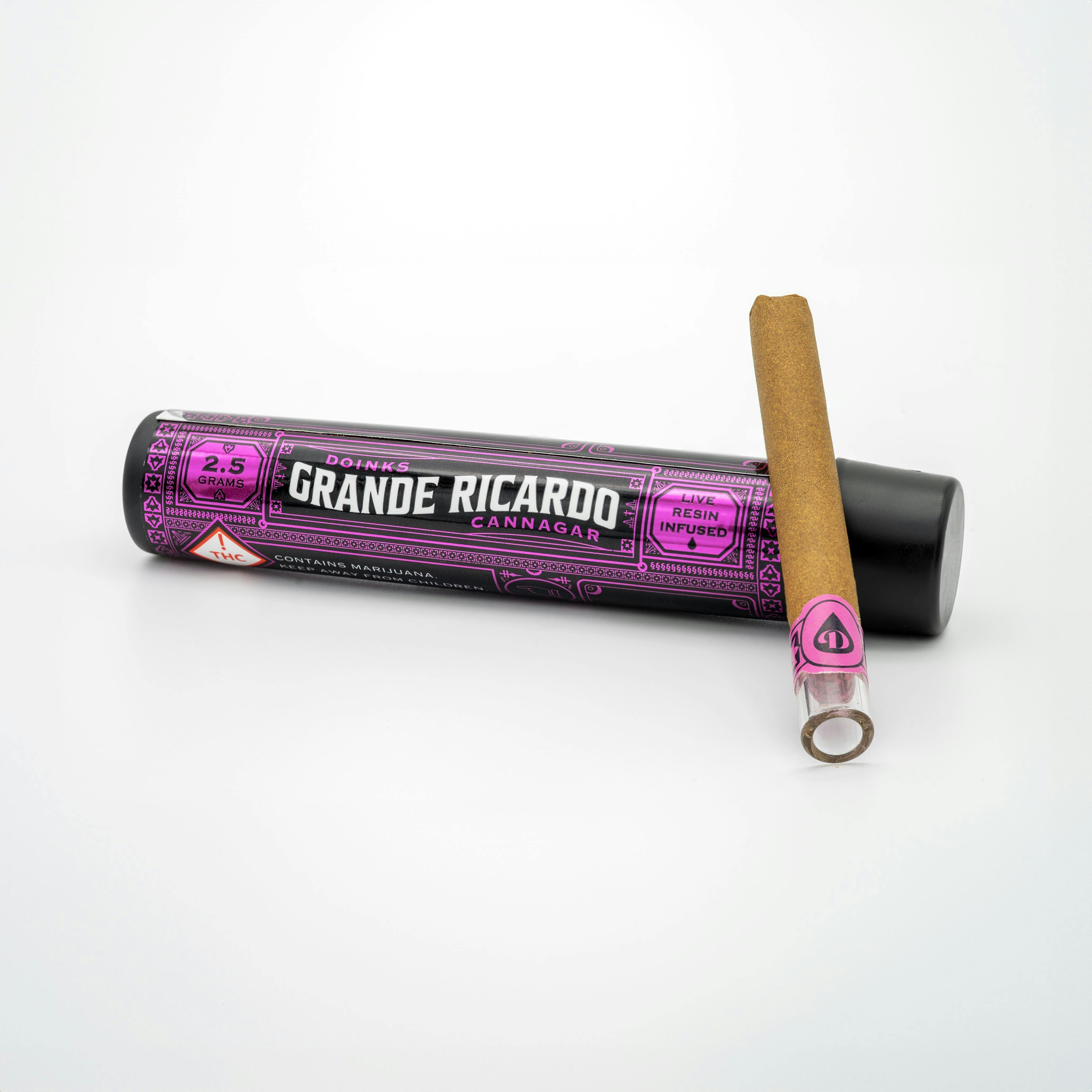 Photograph of product: Grande Ricardo Live Resin Infused Pre Roll 2.5g
