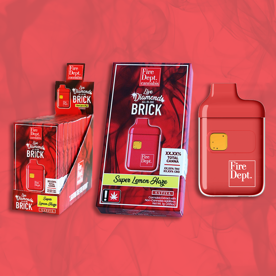 Photograph of product: Fire Dept. | Live Resin Disposable | Super Lemon Haze