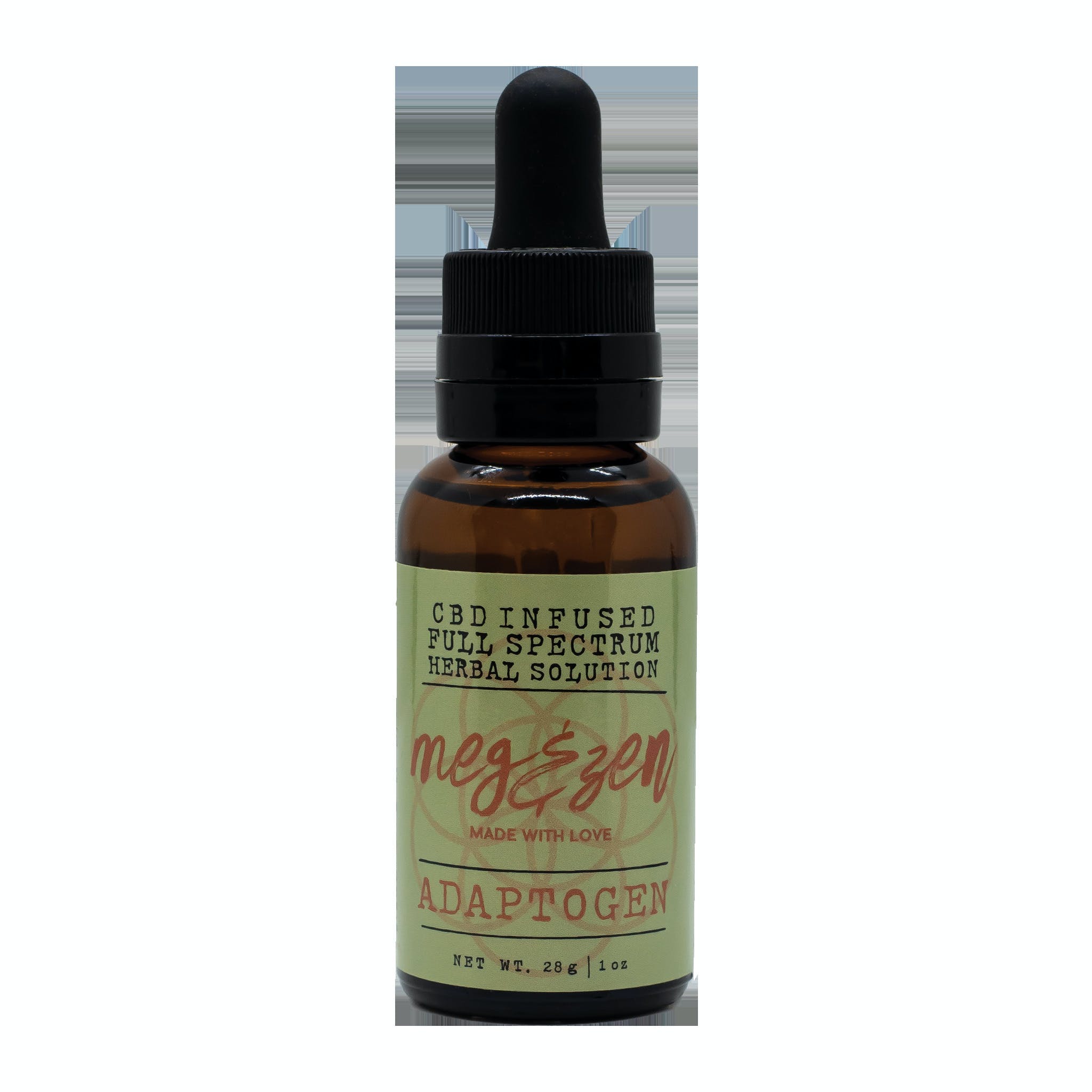 Photograph of product: Meg & Zen| Adaptogen Herbal Solution| 30mL