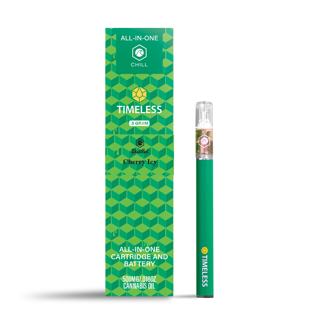 Photograph of product: Timeless All-in-One Cherry Icy Chill Cartridge | 0.5g
