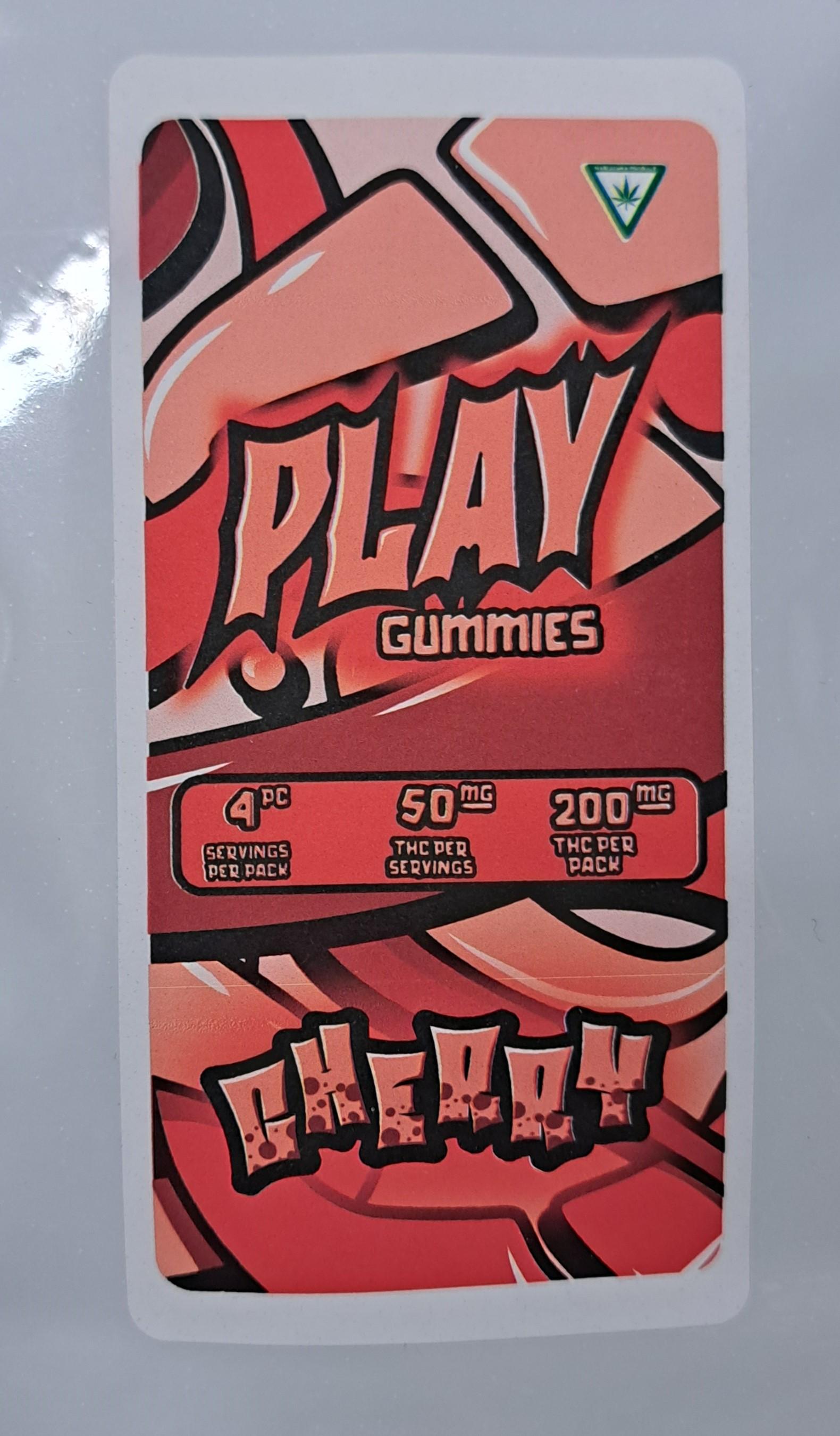Photograph of Product: AU PLAY: Cherry 200mg Gummie (4x50mg)