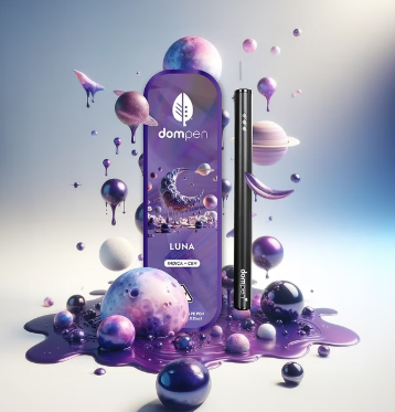 Photograph of product: Lavender Vanilla "Luna" 1:8 CBN:TH-oui 1g ALL-IN-ONE Vape - dompen